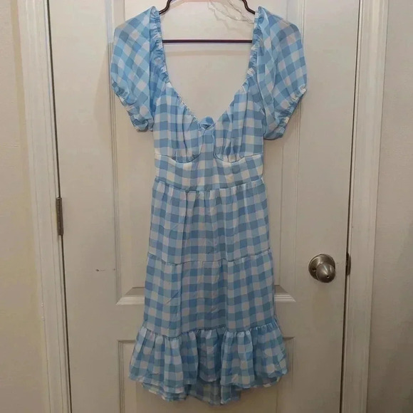 JUNIORS Womens Almost Famous Tie Back Short Mini Dress - Picture 2 of 10